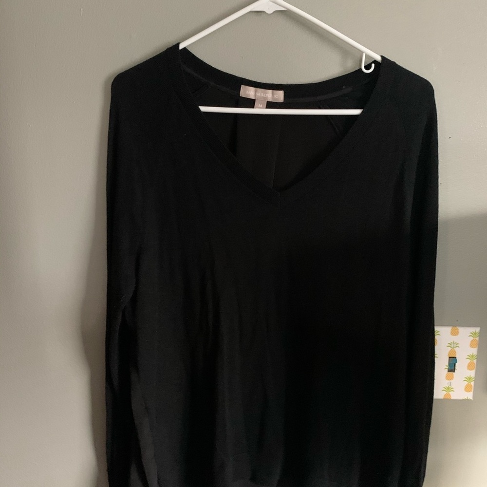 Black long sleeve top